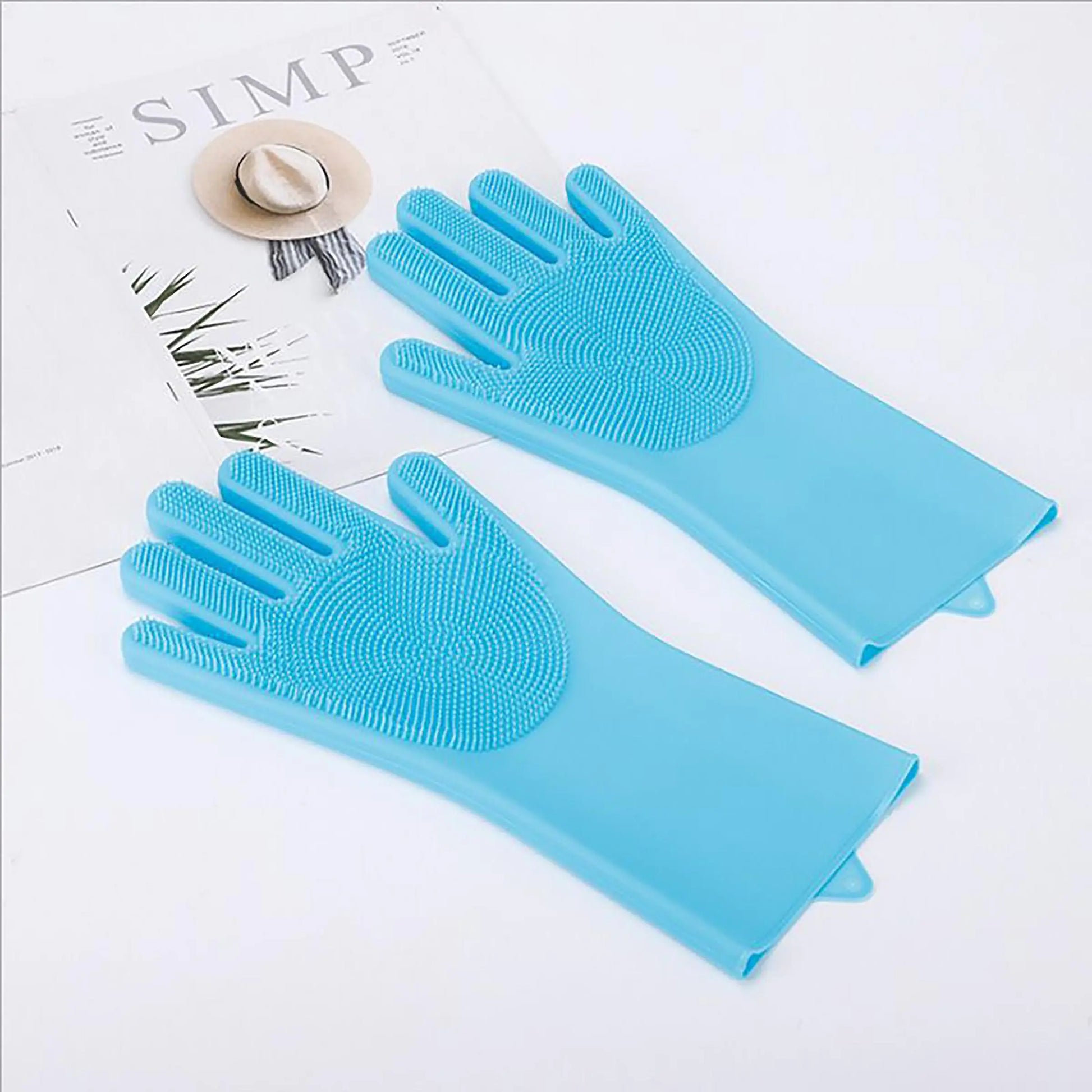 Pet Bathing Gloves, 1 Pair Pet Hair Removal Gloves, Pet Massage Gloves, Dog & Cat Grooming Supplies, Bath Accessories for Dogs & Cats