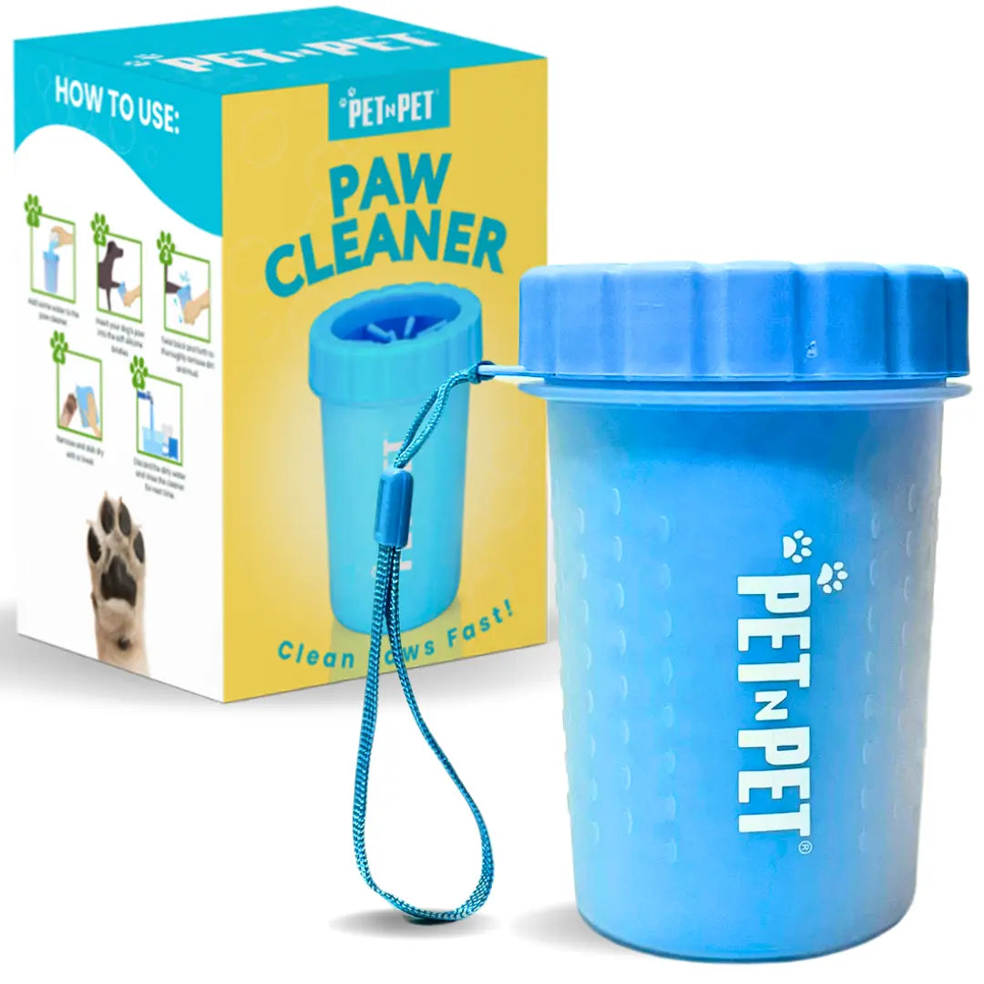 Pet N Pet Portable Dog Paw Washer and Cleaner, Muddy Paws Easy Cleaning Cup - Blue