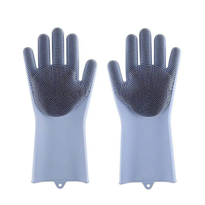 Professional Pet Bathing Gloves for Dogs and Cats - Anti-Scratch and Bite Protection, Extended Cleaning Brush, Essential Grooming Tool, and Paw Cleaner