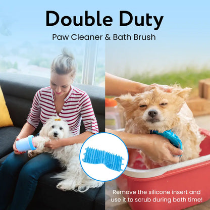 Pet N Pet Portable Dog Paw Washer and Cleaner, Muddy Paws Easy Cleaning Cup - Blue